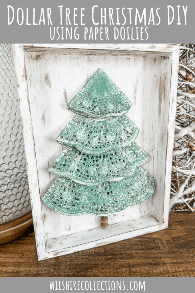 Dollar Tree Christmas DIY using paper doilies