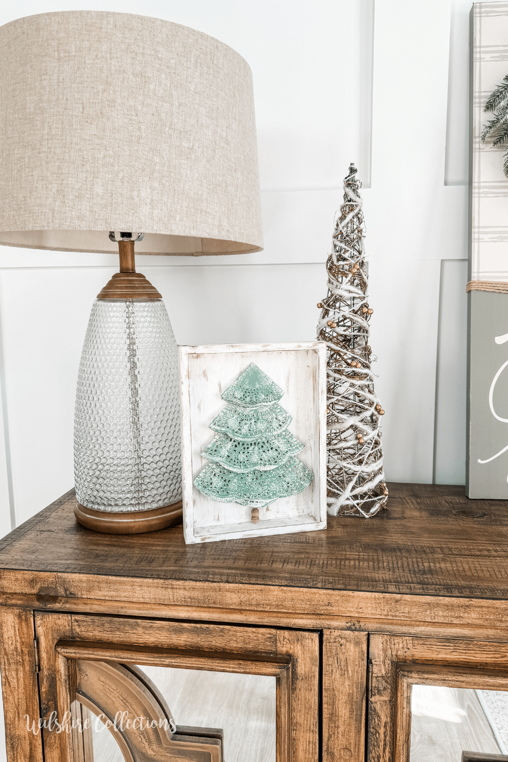 Dollar Tree Christmas DIY using paper doilies
