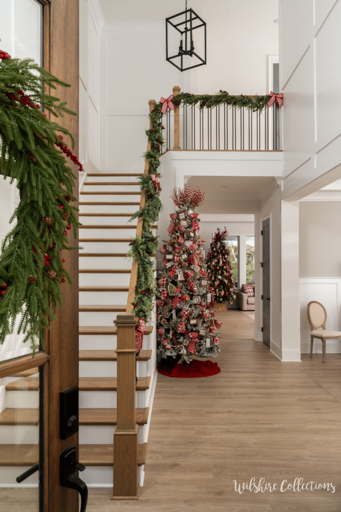 Welcoming Christmas entry way 