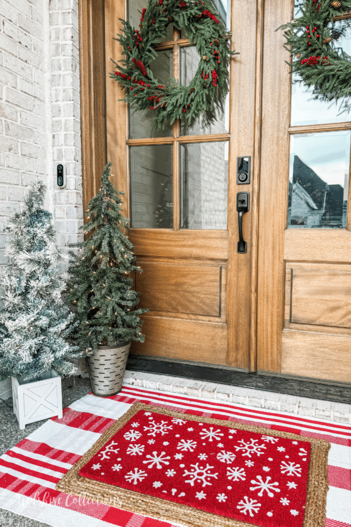 Welcoming Christmas entry way 