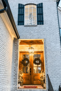Welcoming Christmas entry way