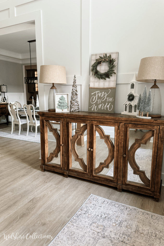 Welcoming Christmas entry way 