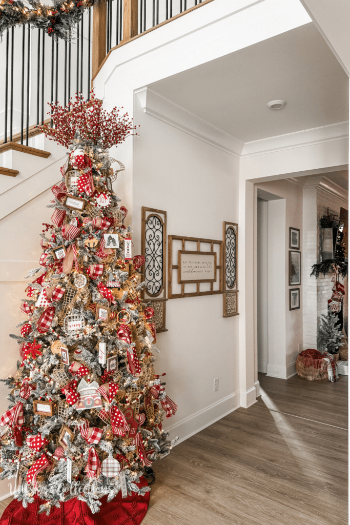 Welcoming Christmas entry way 