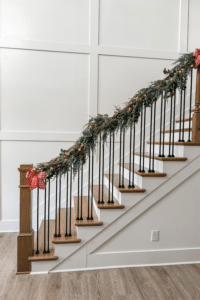 Welcoming Christmas entry way