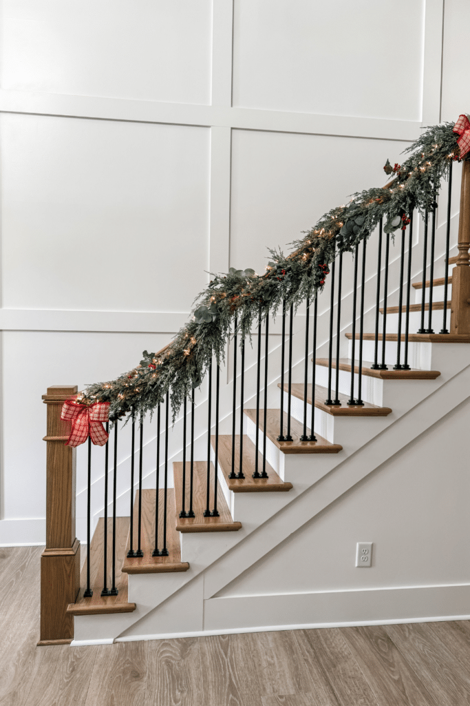 Welcoming Christmas entry way 