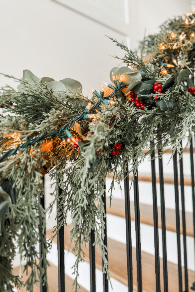 Welcoming Christmas entry way 