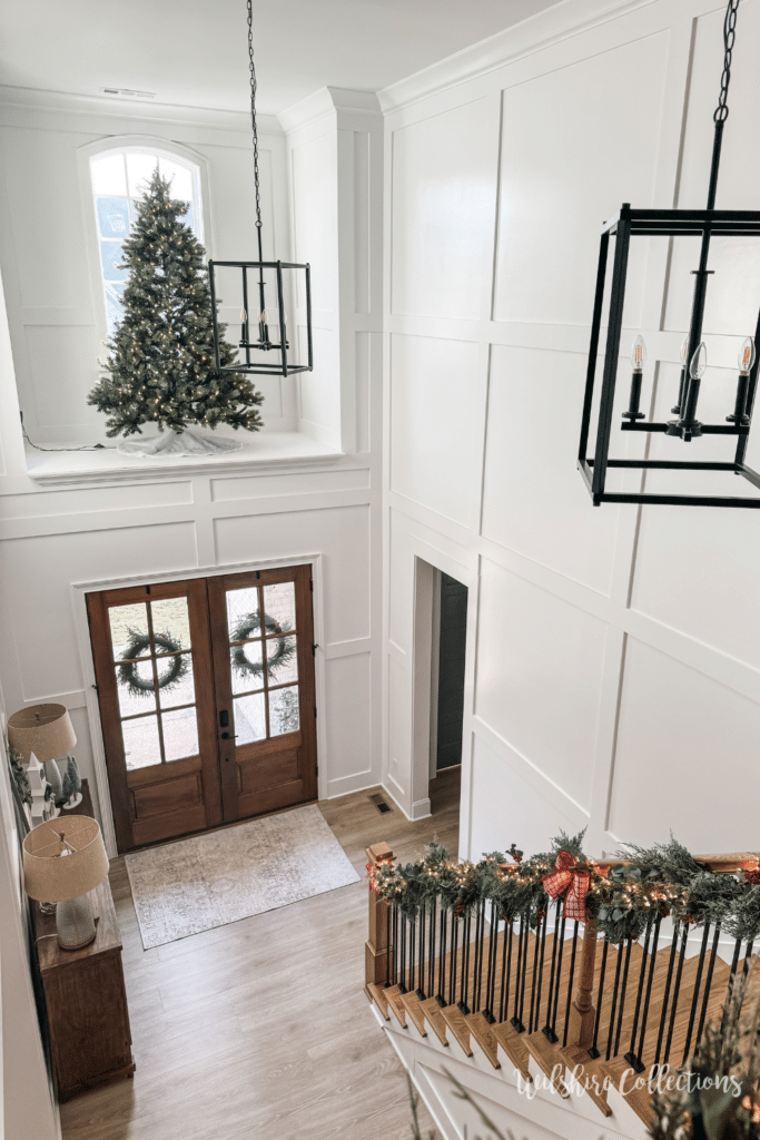 Welcoming Christmas entry way 