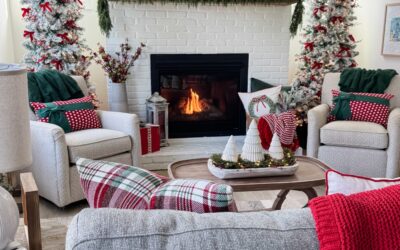 Classic red and green Christmas decorating ideas for a cozy feel!
