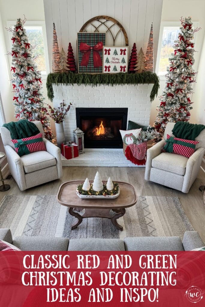 Classic red and green Christmas decorating ideas
