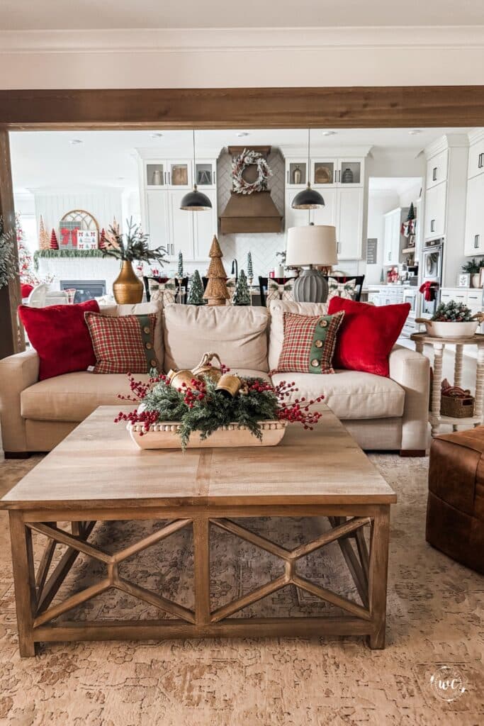 cozy christmas living room 