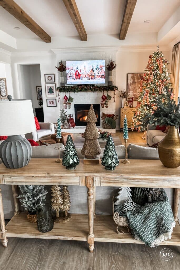 cozy christmas living room 
