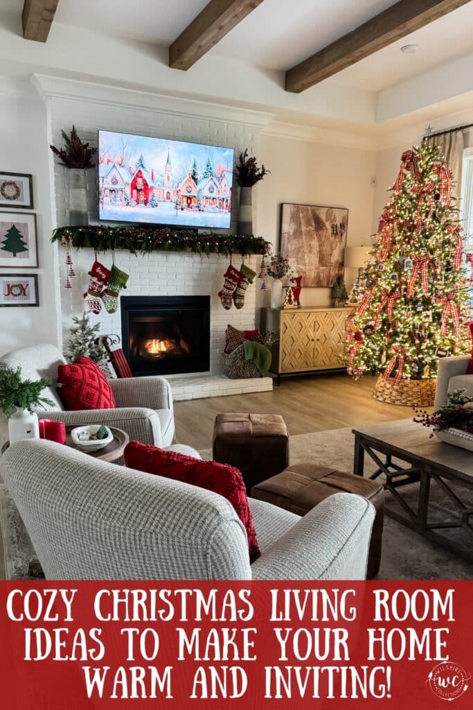 cozy christmas living room 